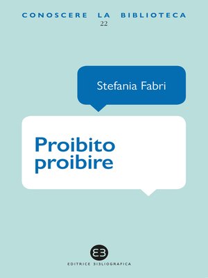 cover image of Proibito proibire